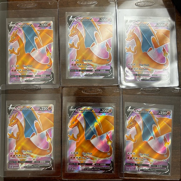 Lot of 6 Charizard V SWSH050 Holo Pokemon TCG NM-MT - Picture 2 of 3